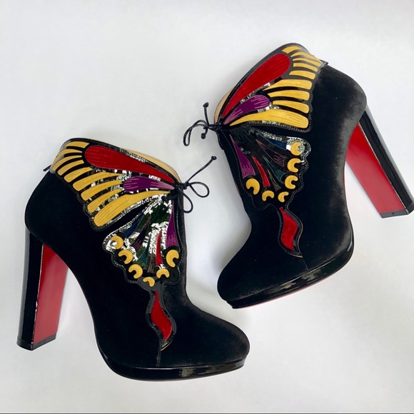 SOLD Christian Louboutin Mariposa Butterfly Boots - Picture 5 of 8